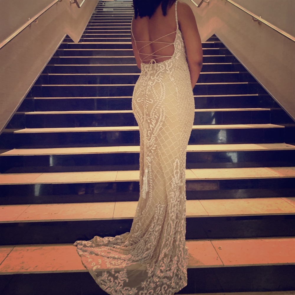 Beaded Formal Ball Gown